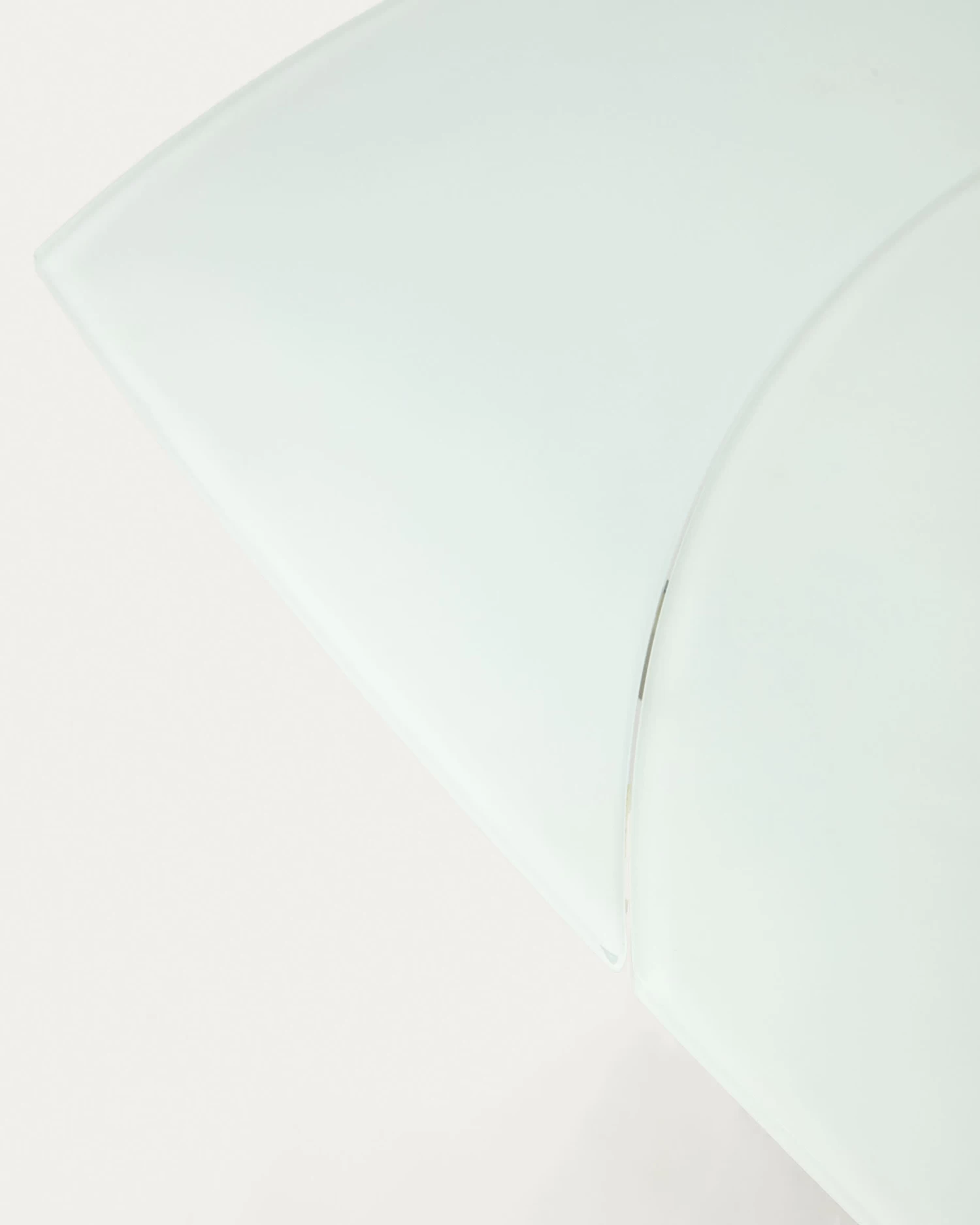 Vashti Extendable Round Table In Glass And MDF With Steel Legs In White 130(190) X 100 Cm | Kave Home 5 Vashti Extendable Round Table In Glass And MDF With Steel Legs In White 130(190) X 100 Cm | Kave Home - Image 3