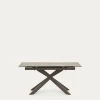 Atminda Extendable Table Porcelain And Steel Legs With A Brown Finish 160 (210) X 90 Cm | Kave Home 2 Atminda Extendable Table Porcelain And Steel Legs With A Brown Finish 160 (210) X 90 Cm | Kave Home -Quality Furniture Store 1416T03003KK15 1V01