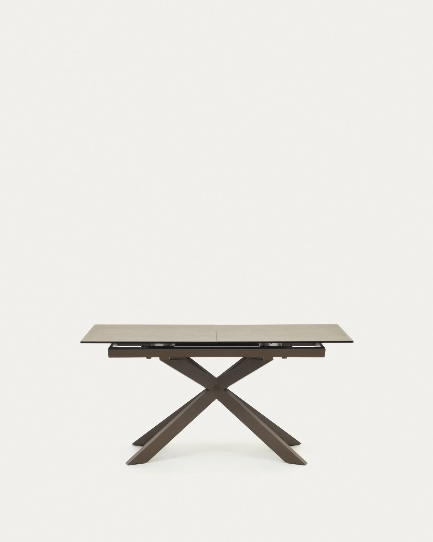 Atminda Extendable Table Porcelain And Steel Legs With A Brown Finish 160 (210) X 90 Cm | Kave Home 3 Atminda Extendable Table Porcelain And Steel Legs With A Brown Finish 160 (210) X 90 Cm | Kave Home