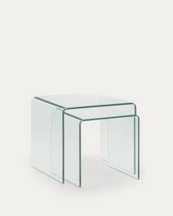 Burano Nest Of 2 Glass Tables | Kave Home