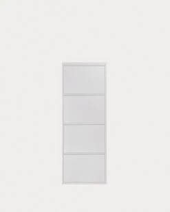 Shoe Rack Ode 50 X 136 Cm 4 Doors White | Kave Home -Quality Furniture Store 770206BLA 1V02
