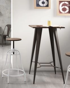 White Malira Barstool Height 66-84 Cm | Kave Home -Quality Furniture Store A000000002 4