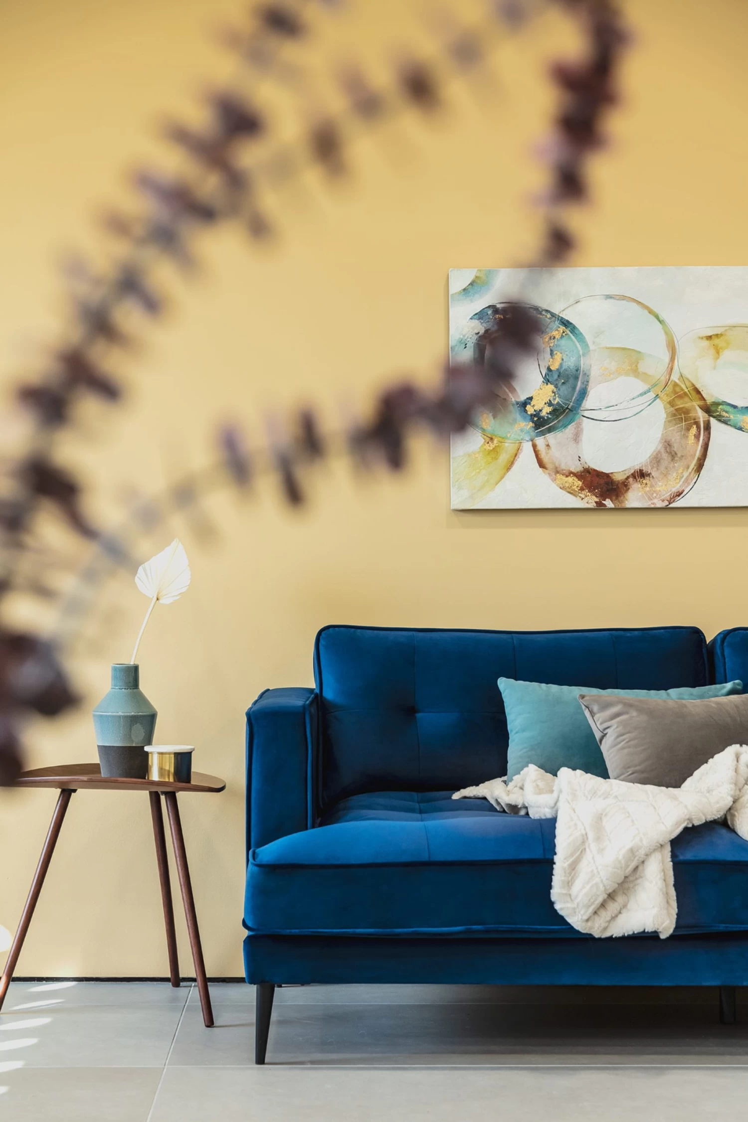 Damasc Side Table In Veneered Walnut Wood 45 X 47 Cm | Kave Home 4 Damasc Side Table In Veneered Walnut Wood 45 X 47 Cm | Kave Home - Image 2