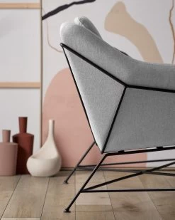 Brida 2 Seater Sofa In Lightgrey 128 Cm | Kave Home 15 Brida 2 Seater Sofa In Lightgrey 128 Cm | Kave Home -Quality Furniture Store A000000612 3