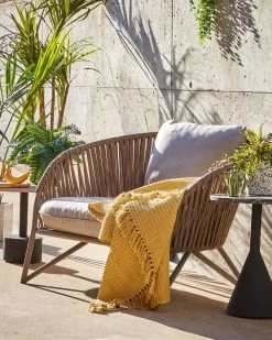 Branzie Armchair In Brown Cord | Kave Home -Quality Furniture Store A000000715 0