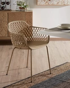 Quinn Outdoor Chair In Beige | Kave Home -Quality Furniture Store A000000825 9