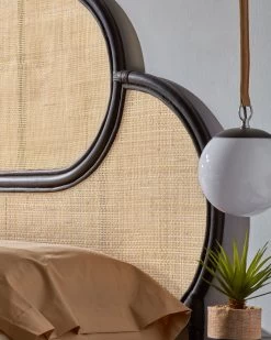 Lalita Rattan Headboard With A Black Finish For 160 Cm Beds | Kave Home 14 Lalita Rattan Headboard With A Black Finish For 160 Cm Beds | Kave Home -Quality Furniture Store A000000898 1