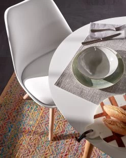 Ralf Chair White And Natural | Kave Home 11 Ralf Chair White And Natural | Kave Home -Quality Furniture Store A000000934 15