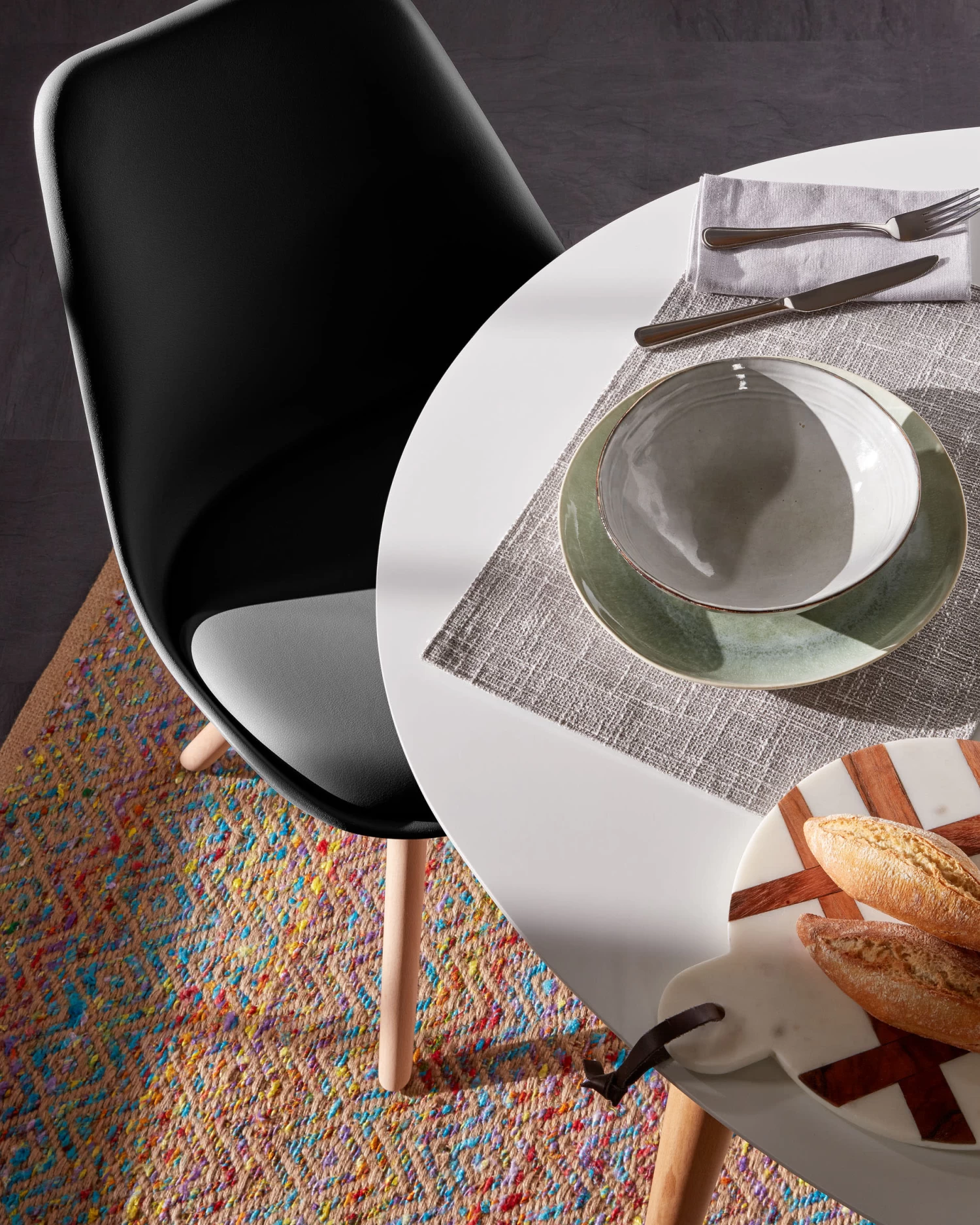 Black And Natural Ralf Chair | Kave Home 6 Black And Natural Ralf Chair | Kave Home - Image 4