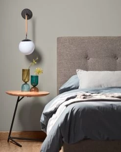 Asha Set Of 2 Solid Acacia Wood And Steel Side Table Ã 40 Cm / Ã 40 Cm | Kave Home -Quality Furniture Store A000001012 1