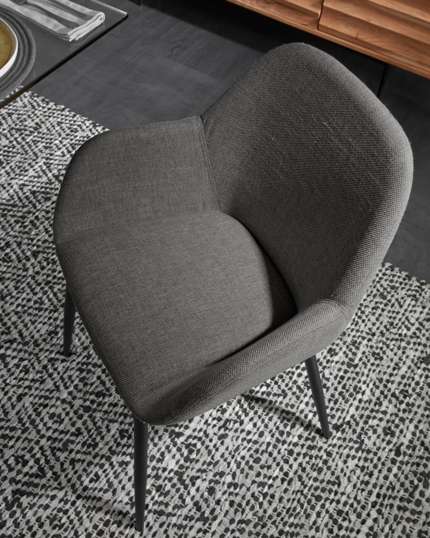 Konna Dark Grey Chair | Kave Home 6 Konna Dark Grey Chair | Kave Home - Image 4