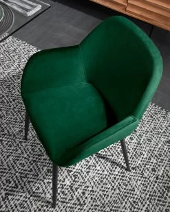 Konna Green Velvet Chair | Kave Home 11 Konna Green Velvet Chair | Kave Home -Quality Furniture Store A000001016 5