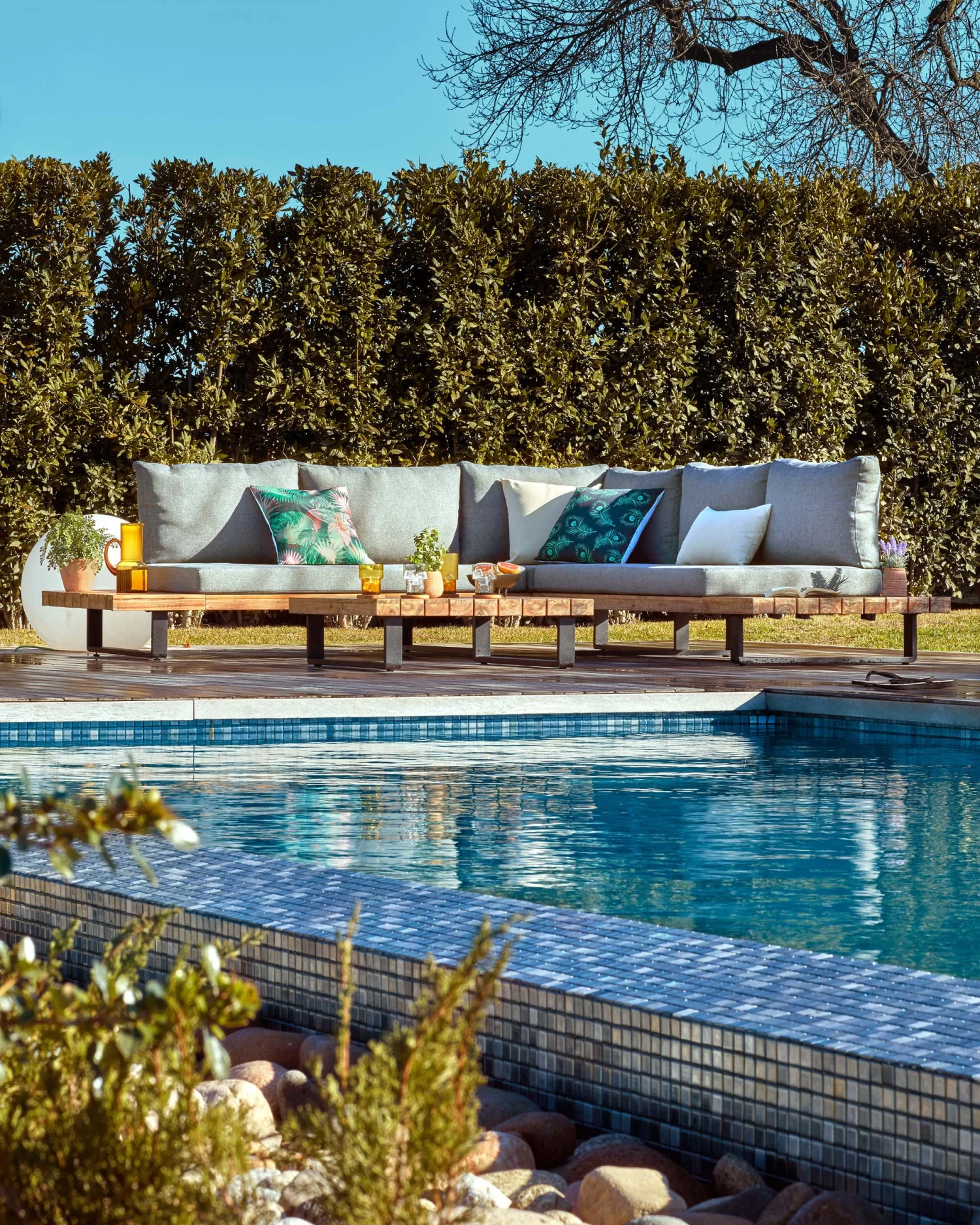 Zalika 5-seater Corner Sofa And Solid Acacia Coffee Table Set (100% FSC) | Kave Home 4 Zalika 5-seater Corner Sofa And Solid Acacia Coffee Table Set (100% FSC) | Kave Home - Image 2