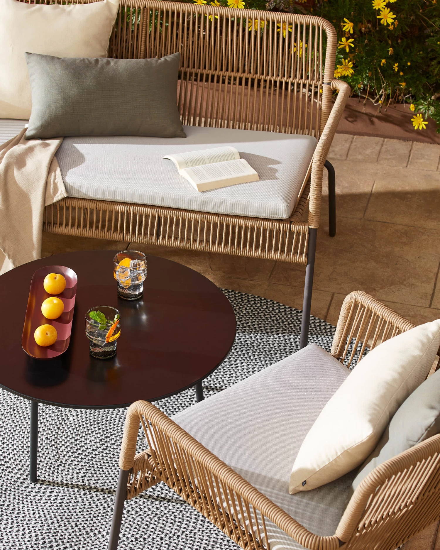 Samanta 2 Seater Stackable Sofa In Beige Cord 133 Cm | Kave Home 11 Samanta 2 Seater Stackable Sofa In Beige Cord 133 Cm | Kave Home - Image 9