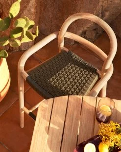 Sheryl Stool Made From Solid Eucalyptus And Green Cord 79 Cm FSC 100% | Kave Home 15 Sheryl Stool Made From Solid Eucalyptus And Green Cord 79 Cm FSC 100% | Kave Home -Quality Furniture Store A000001101 7