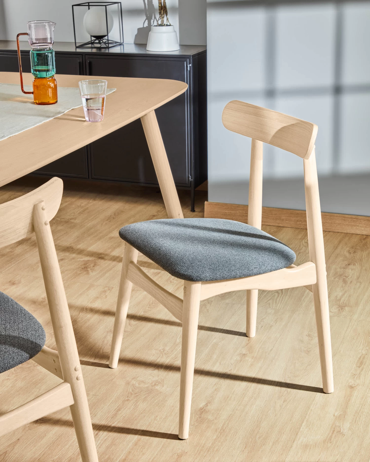 Dark Grey Nayme Chair | Kave Home 4 Dark Grey Nayme Chair | Kave Home - Image 2