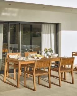 Emili Solid 100% FSC Acacia Garden Chair | Kave Home -Quality Furniture Store A000001393 1 1