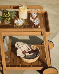 Felisa Solid Acacia Hostess Trolley FSC 100% 16 Felisa Solid Acacia Hostess Trolley FSC 100% -Quality Furniture Store A000001393 5