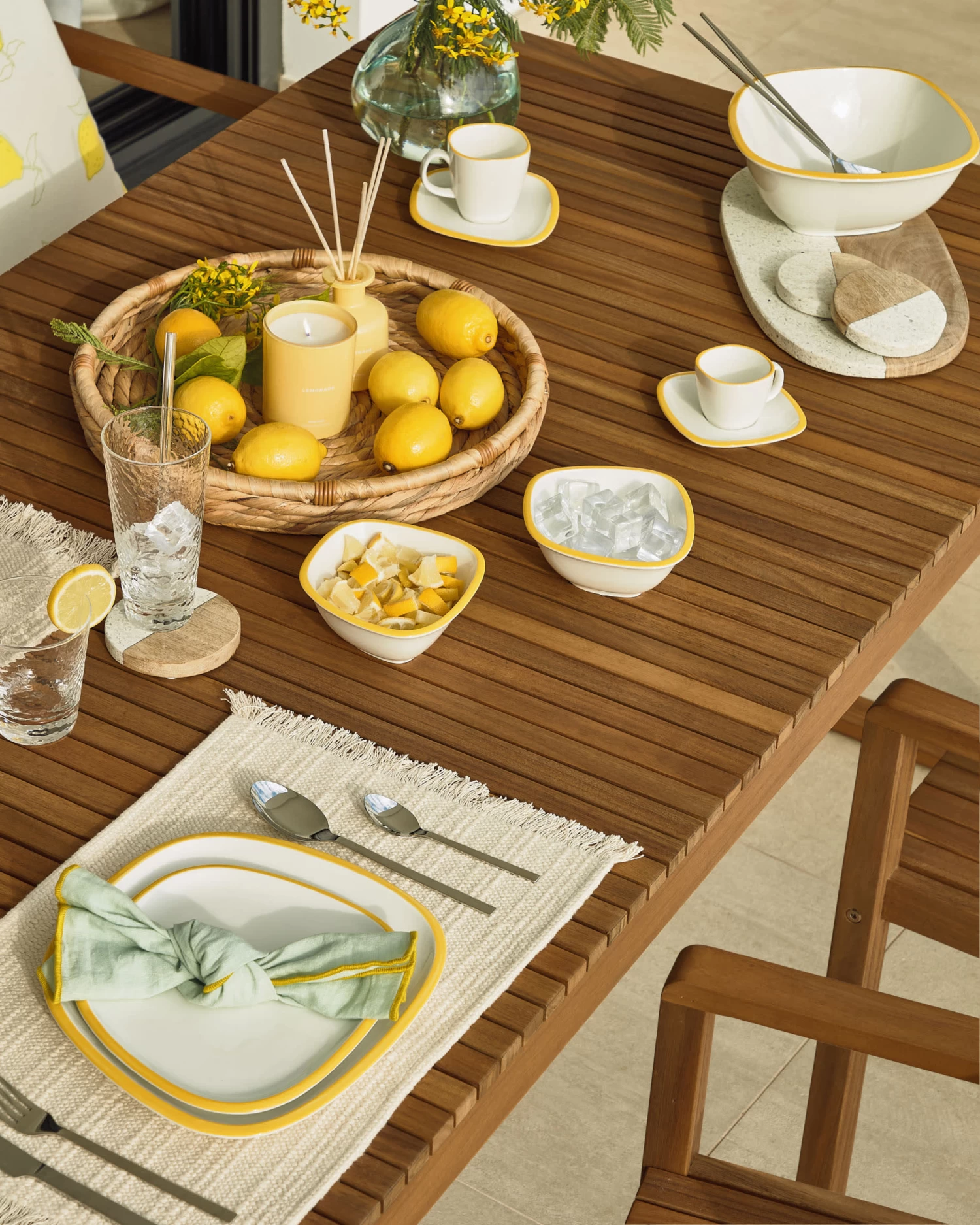 Emili Solid Acacia Garden Table 180 X 90 Cm FSC 100% | Kave Home 8 Emili Solid Acacia Garden Table 180 X 90 Cm FSC 100% | Kave Home - Image 6