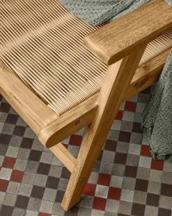 Geralda Acacia Wood Armchair With Natural Finish FSC 100% | Kave Home -Quality Furniture Store A000001401 3