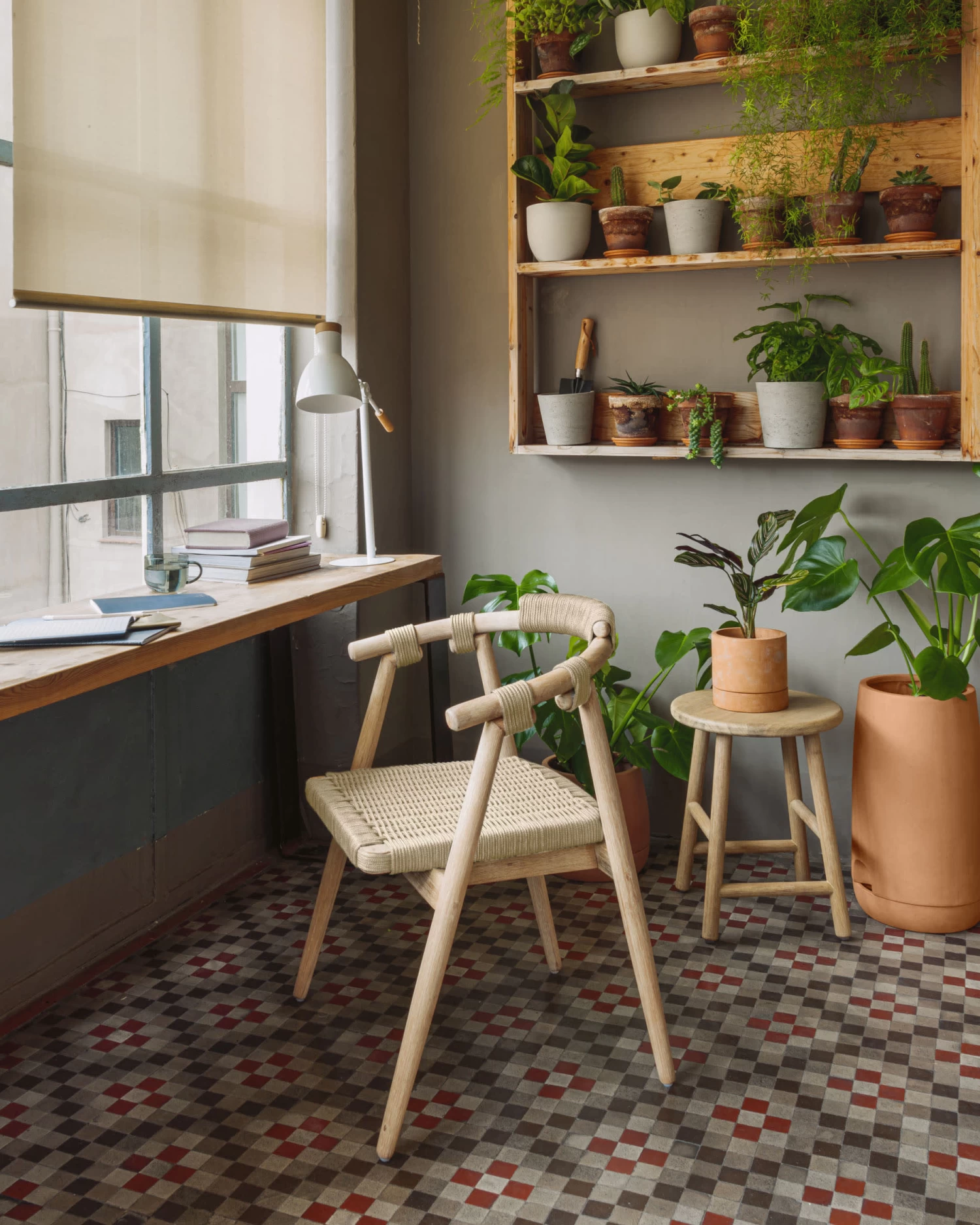 Majela Stackable Chair In Solid 100% FSC Eucalyptus With Oak-effect Finish And Beige Rope | Kave Home 4 Majela Stackable Chair In Solid 100% FSC Eucalyptus With Oak-effect Finish And Beige Rope | Kave Home - Image 2