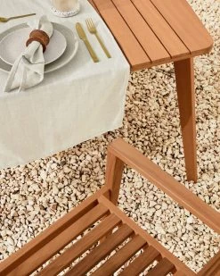 Hanzel Extendable Garden Table In Solid Eucalyptus 183 (240) X 100 Cm FSC 100% | Kave Home -Quality Furniture Store A000001414 3