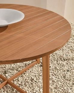 Dafne Round Garden Table In Solid Acacia Ã 120 Cm FSC 100% | Kave Home -Quality Furniture Store A000001418 7
