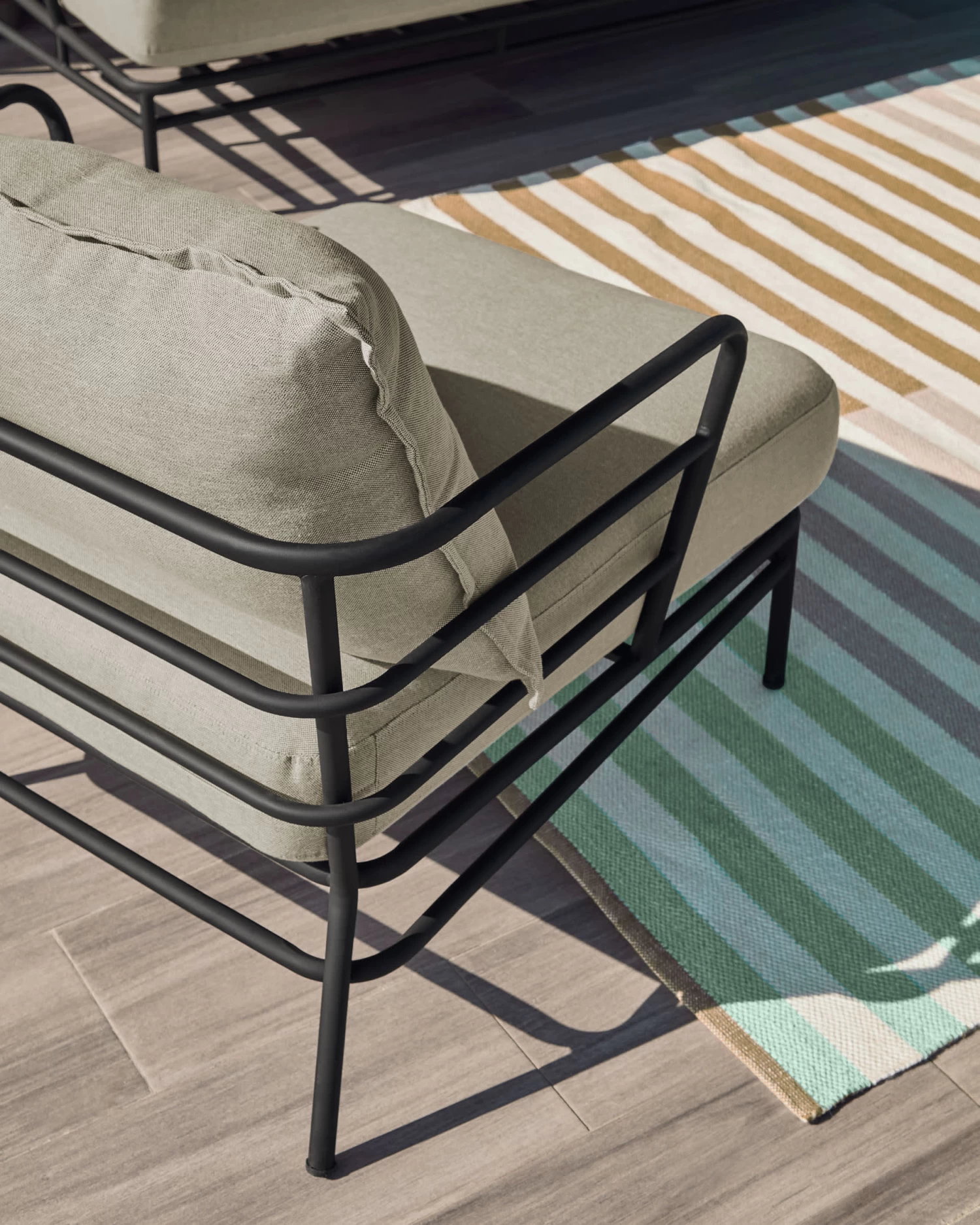 Mareluz Black Steel Armchair | Kave Home 11 Mareluz Black Steel Armchair | Kave Home - Image 9