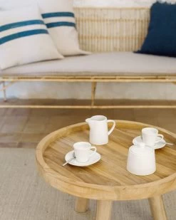 Glenda Round Solid Teak Wood Coffee Table à 55 Cm | Kave Home 14 Glenda Round Solid Teak Wood Coffee Table à 55 Cm | Kave Home -Quality Furniture Store A000001429 15