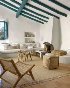 Glenda Round Solid Teak Wood Side Table Ã 35 Cm | Kave Home -Quality Furniture Store A000001433 8 1