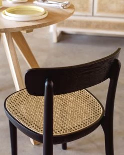 Romane Chair In Solid Beech With Black Finish Ash Veneer And Rattan | Kave Home 19 Romane Chair In Solid Beech With Black Finish Ash Veneer And Rattan | Kave Home -Quality Furniture Store A000001438 4