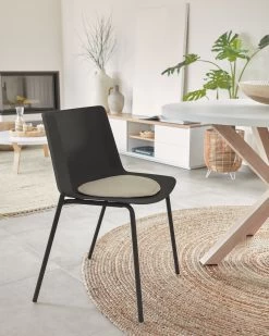 Hannia Black Chair | Kave Home -Quality Furniture Store A000001524 0