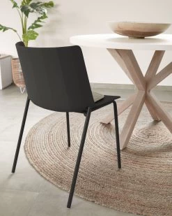 Hannia Black Chair | Kave Home -Quality Furniture Store A000001524 1