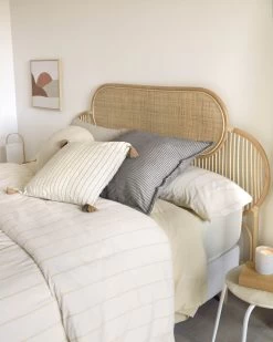Lalita Rattan Headboard With A Natural Finish For 160 Cm Beds | Kave Home -Quality Furniture Store A000001533 6