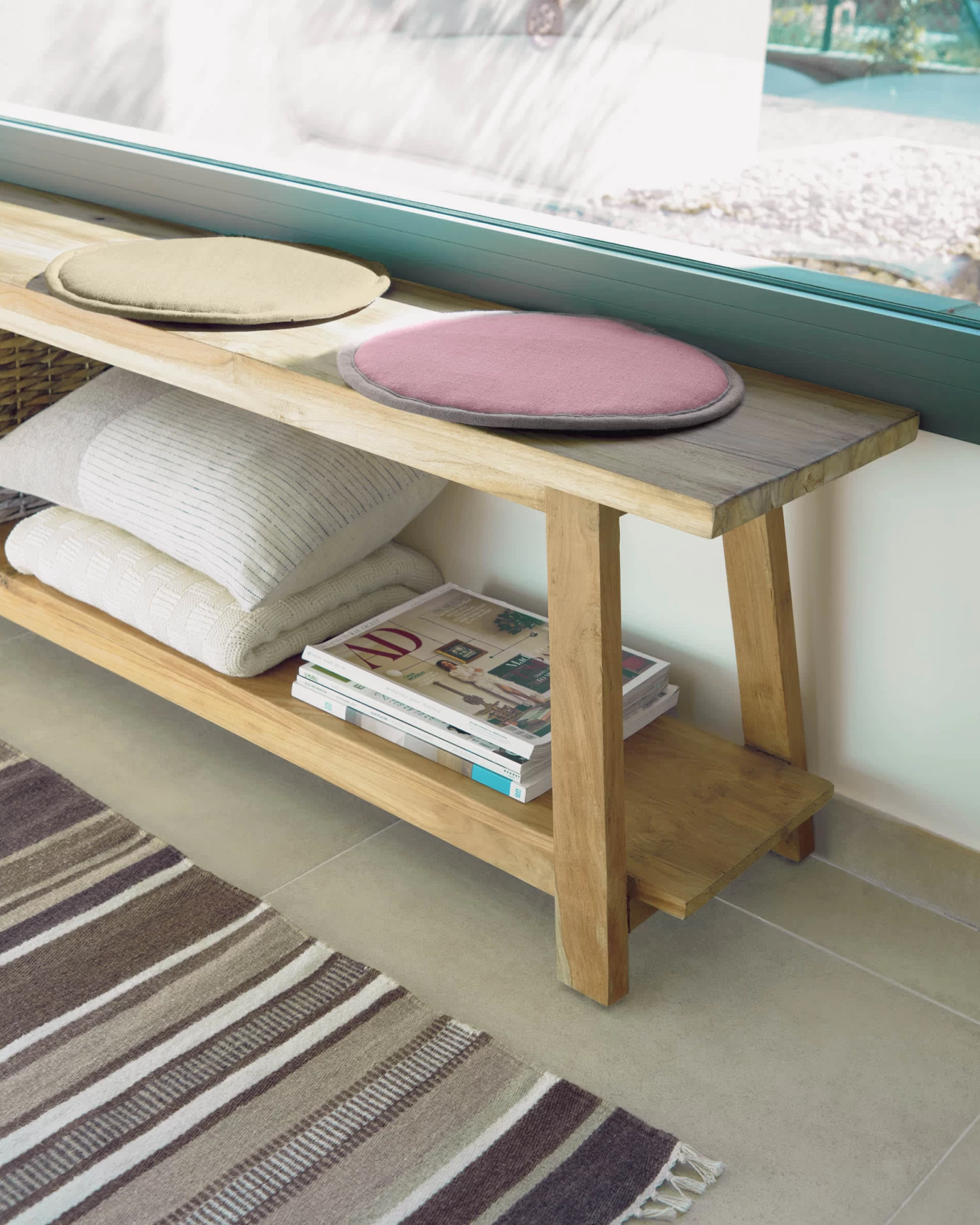 Safara Solid Recycled Teak Bench 150 Cm | Kave Home 10 Safara Solid Recycled Teak Bench 150 Cm | Kave Home - Image 8