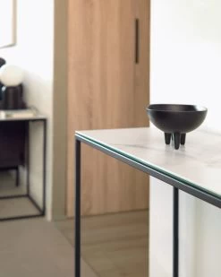 Rewena Console Table With Kalos Blanco Porcelain Top And Steel Structure 110 X 75 Cm | Kave Home -Quality Furniture Store A000001547 2