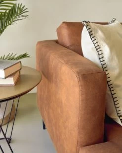 Tanya 2 Seater Sofa Upholstered In Light Brown 183 Cm | Kave Home -Quality Furniture Store A000001565 0