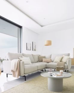 Fleksa Round Side Table In Grey Metal à 72 Cm | Kave Home 11 Fleksa Round Side Table In Grey Metal à 72 Cm | Kave Home -Quality Furniture Store A000001585 0