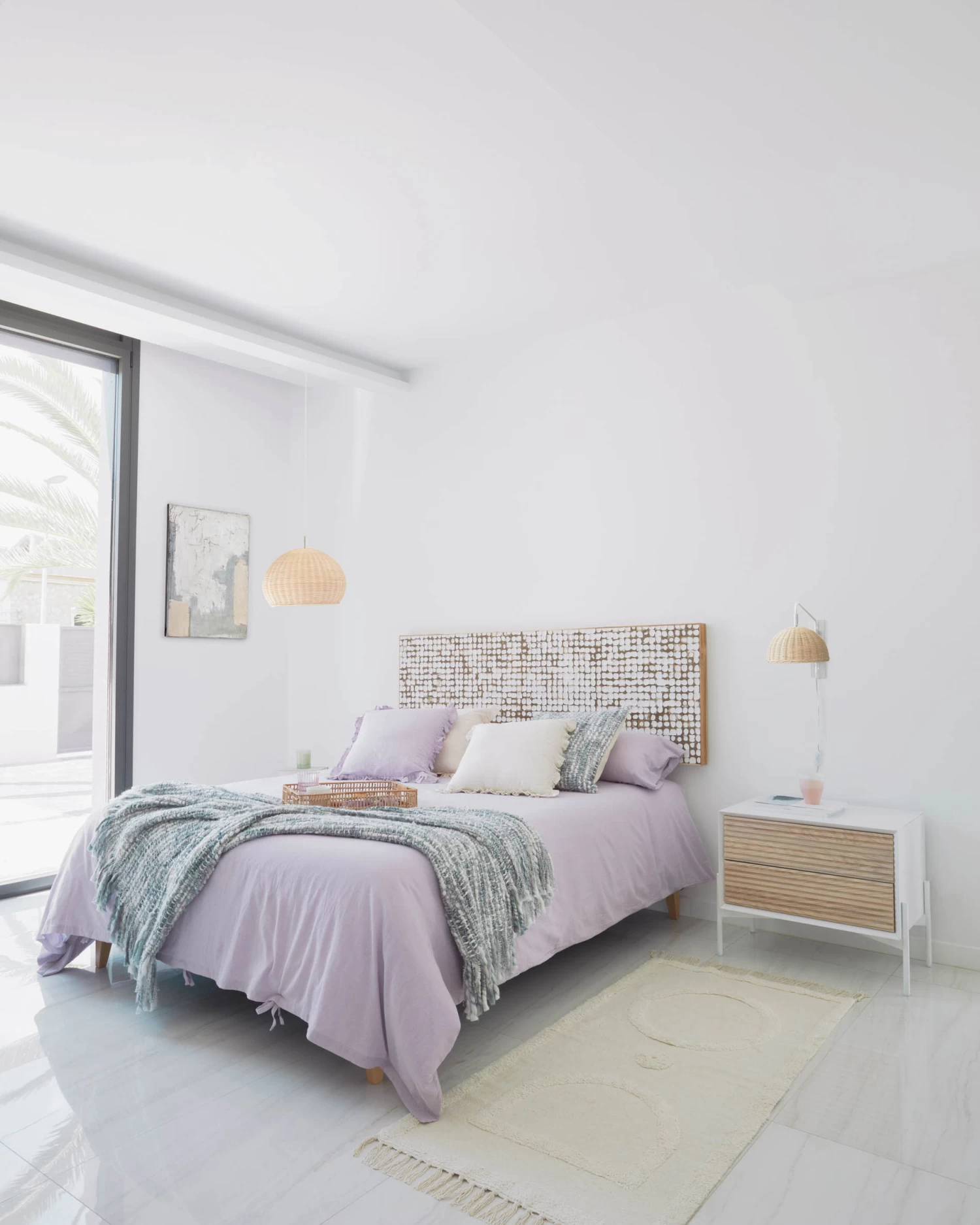 Marielle Bedside Table Made From Ash Wood With White Lacquer 64 X 54 Cm. | Kave Home 6 Marielle Bedside Table Made From Ash Wood With White Lacquer 64 X 54 Cm. | Kave Home - Image 4