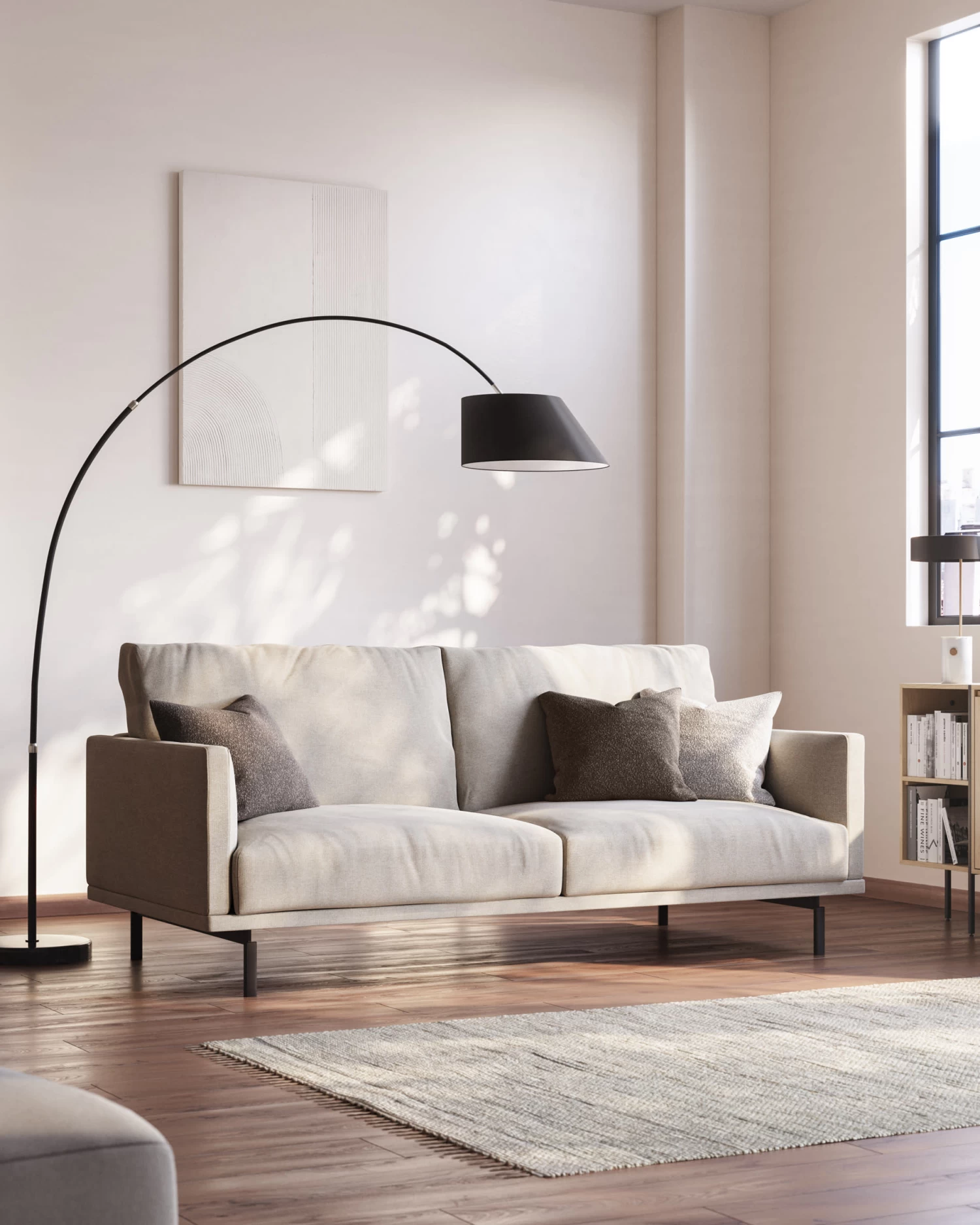 Galene 3 Seater Sofa In Beige 214 Cm | Kave Home 4 Galene 3 Seater Sofa In Beige 214 Cm | Kave Home - Image 2