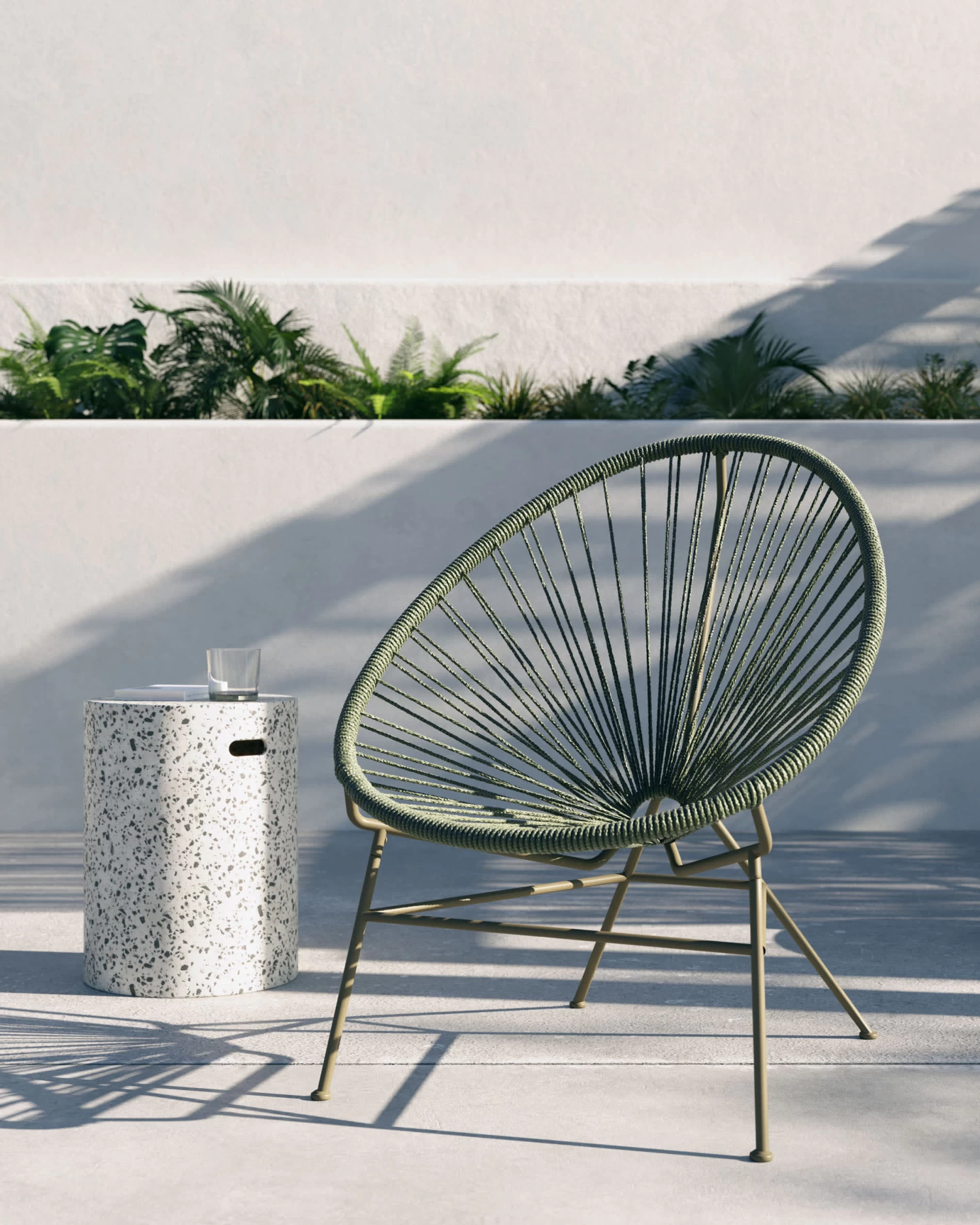 Samantha Armchair With Green Cord And Galvanised Steel. | Kave Home 4 Samantha Armchair With Green Cord And Galvanised Steel. | Kave Home - Image 2