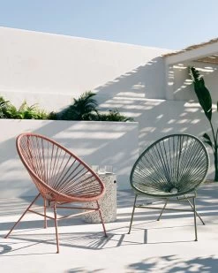 Samantha Armchair With Green Cord And Galvanised Steel. | Kave Home 14 Samantha Armchair With Green Cord And Galvanised Steel. | Kave Home -Quality Furniture Store A000001614 8