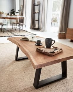 Alaia Coffee Table Made From Solid Acacia Wood With Natural Finish 115 X 65 Cm | Kave Home 10 Alaia Coffee Table Made From Solid Acacia Wood With Natural Finish 115 X 65 Cm | Kave Home -Quality Furniture Store A000001640 1