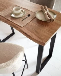 Alaia Bar Table Made From Solid Acacia Wood With Natural Finish 140 X 60 Cm | Kave Home 11 Alaia Bar Table Made From Solid Acacia Wood With Natural Finish 140 X 60 Cm | Kave Home -Quality Furniture Store A000001653 1