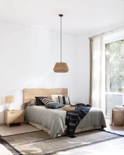 Rasha Bedside Table With Oak Veneer With Natural Finish 49 X 45 Cm. | Kave Home 18 Rasha Bedside Table With Oak Veneer With Natural Finish 49 X 45 Cm. | Kave Home -Quality Furniture Store A000001655 3