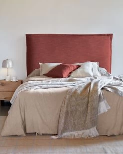 Tanit Headboard With Maroon Linen Removable Cover For 200 Cm Beds | Kave Home 15 Tanit Headboard With Maroon Linen Removable Cover For 200 Cm Beds | Kave Home -Quality Furniture Store A000001756 1