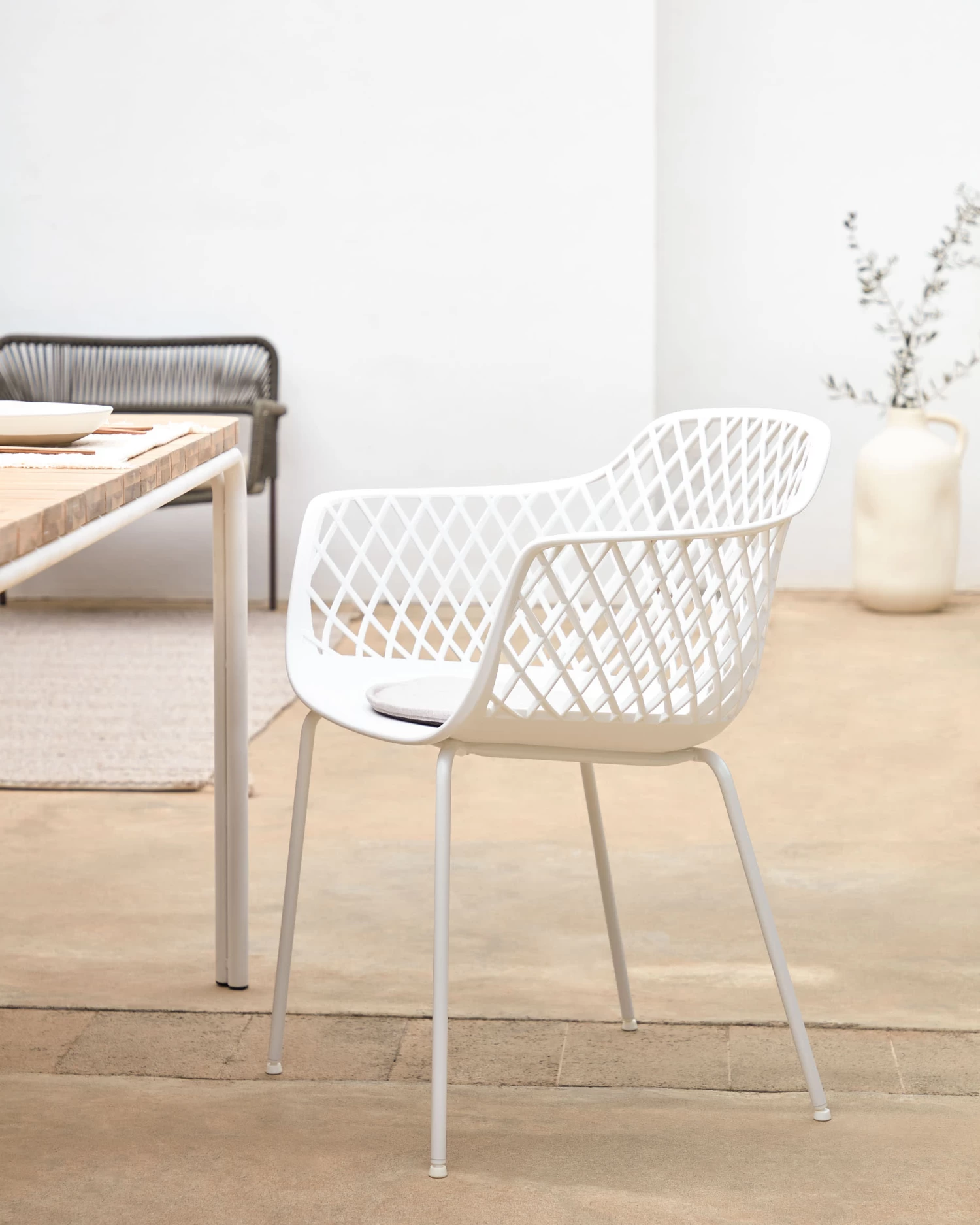 Quinn Outdoor Chair In White | Kave Home 4 Quinn Outdoor Chair In White | Kave Home - Image 2
