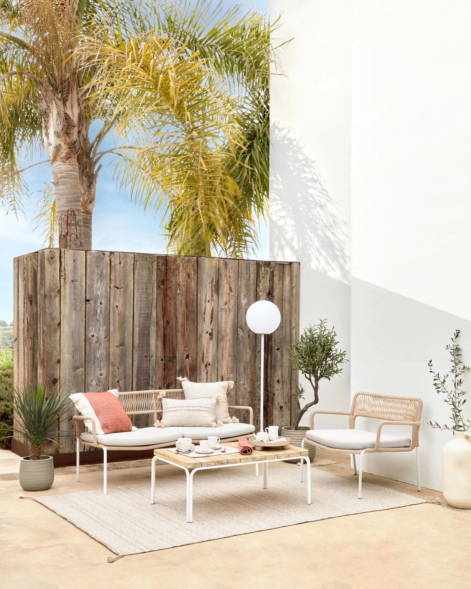 Cailin Armchair In Beige Cord With Galvanised Steel Legs Painted White | Kave Home 6 Cailin Armchair In Beige Cord With Galvanised Steel Legs Painted White | Kave Home - Image 4