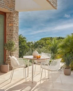 Quinn Outdoor Chair In White | Kave Home 15 Quinn Outdoor Chair In White | Kave Home -Quality Furniture Store A000001794 0 1