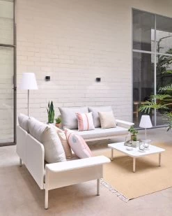 Outdoor Amaray Table Lamp In Steel With White Finish | Kave Home 11 Outdoor Amaray Table Lamp In Steel With White Finish | Kave Home -Quality Furniture Store A000001806 3 1